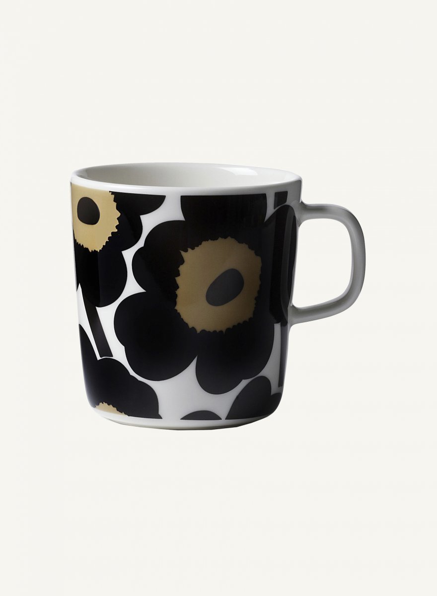 Marimekko Unikko Muki Valkoinen Musta 4 Dl - Keittiö